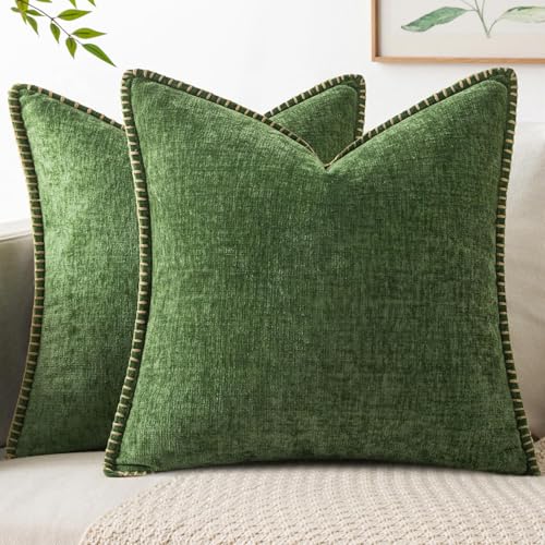 MIULEE Christmas Decorative Euro Sham Pillow Covers 26x26 Inch Forest
