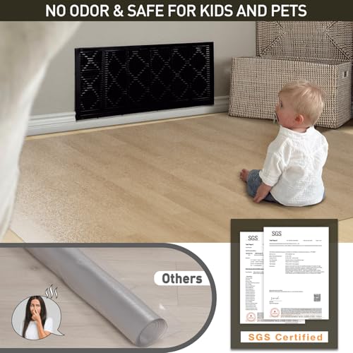 ZPAI Frosted Clear Plastic Floor Mat 5'x7' No Slip Dining Table Protector