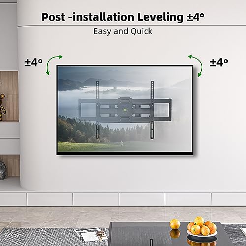 37-84 Inch Full Motion TV Wall Mount with Swivel & Tilt for Flat Screens