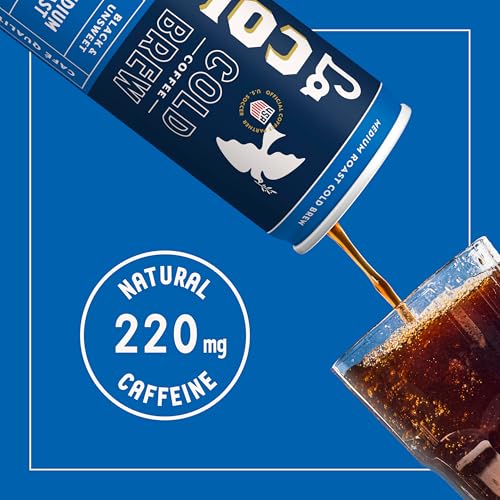 Cold Brew Coffee Unsweetened - 11 Fl Oz Cans, Pack of 12 - Ready-to-Drink Coffee