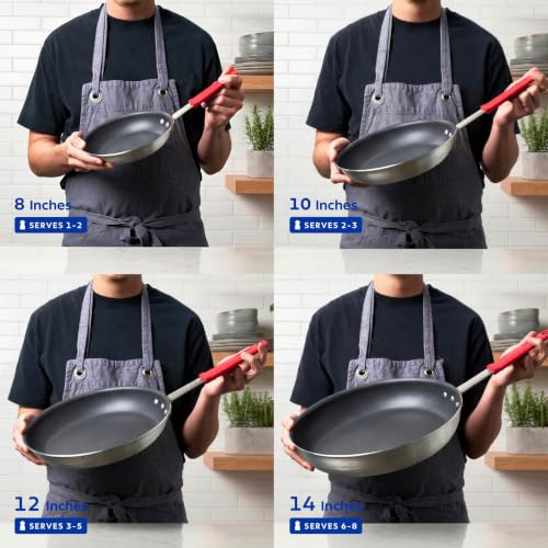 Black 10-Inch Non-Stick Frying Pan - Professional Kitchen Cookware