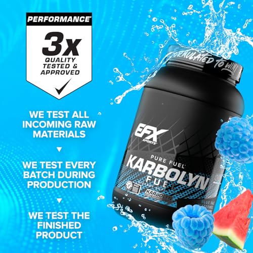 EFX Sports Karbolyn Fuel Carbohydrate Powder Blue Razz Watermelon 4.4lb - Fast Energy & Recovery