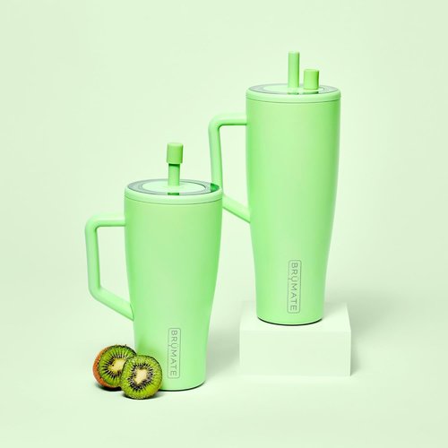 BrüMate Magnetic Straw Caps | Silicone Straw Topper 2-pack | Dust & Dirt Resistant | Compatible with All Era and Resa Tumblers (Primrose)