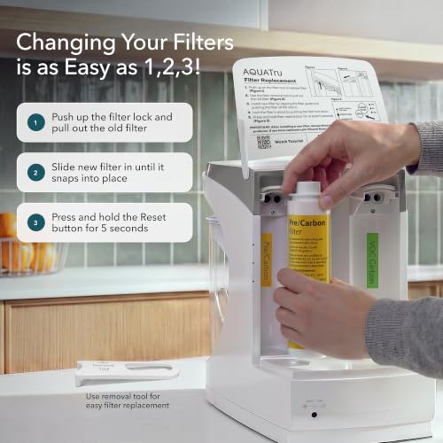 AquaTru Carafe One Year Water Filter Pack - Compatible with AquaTru Purifiers