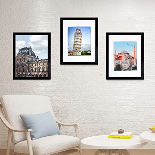 SESEAT Black 11x14 Inch Picture Frame Set of 10 Wall Mountable Photos