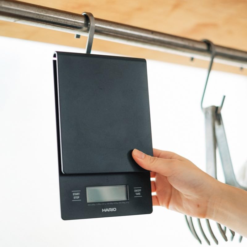 Hario V60 Drip Coffee Scale with Timer - Black (New Model)