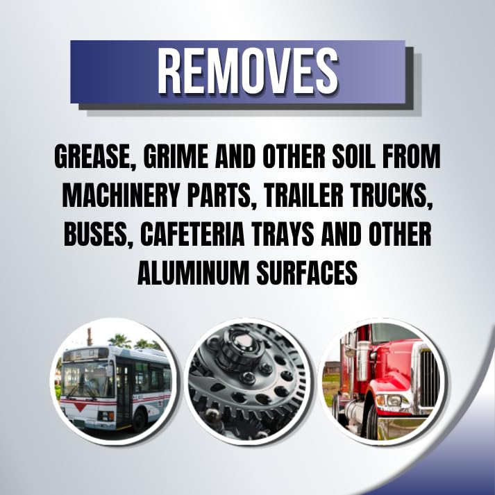 Aluminum Brightener and Stain Remover - 1 Gallon - USA Made, Safe Metal Cleaner & Restorer
