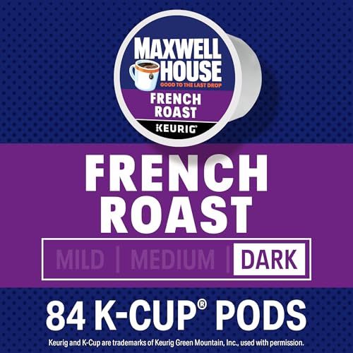 Dark Roast Coffee Pods - Maxwell House 84 Ct French Roast K-Cup Pack
