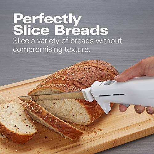 Hamilton Beach Electric Carving Knife Set with Stainless Steel Blades & Storage Case