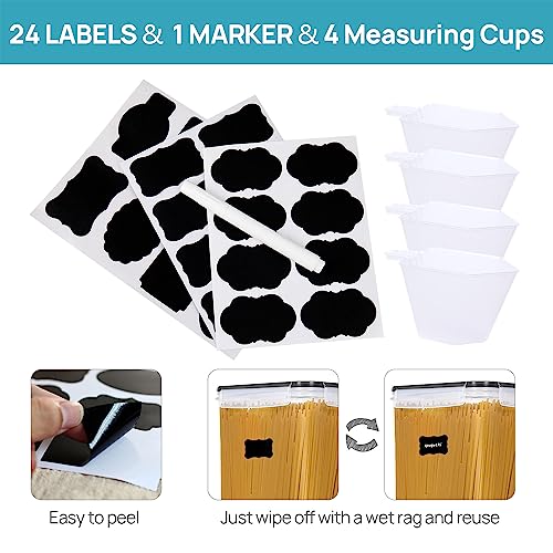 10 Pack Food Storage Containers Set for Flour Sugar Baking Supplies BPA Free