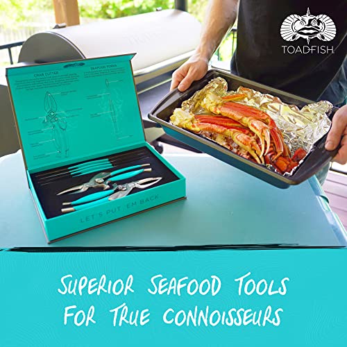 Stainless Steel Crab & Lobster Crackers and Seafood Tool Set - 6 Pc
