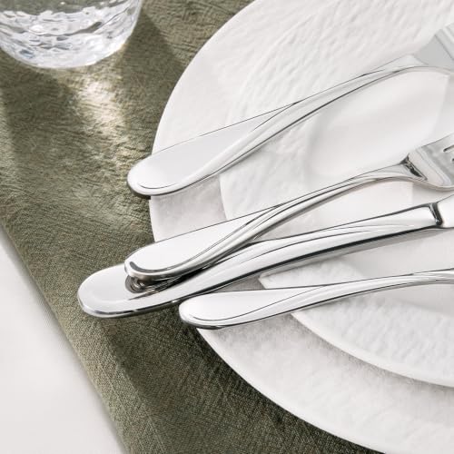 60-Piece Silverware Set Service for 12 - Heavy Duty Stainless Steel Flatware