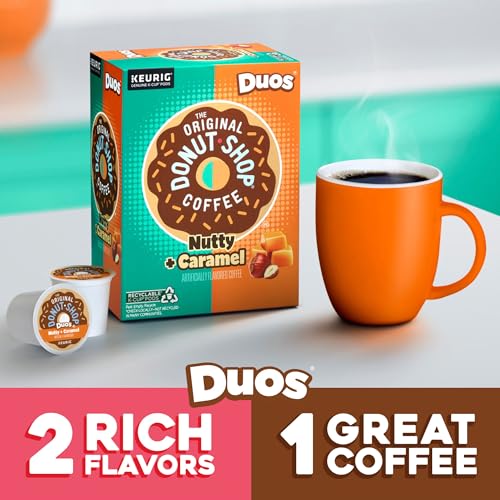 Nutty + Caramel Coffee Pods - Medium Roast, Recyclable Keurig K-Cup, 24 Count (Pack of 4)