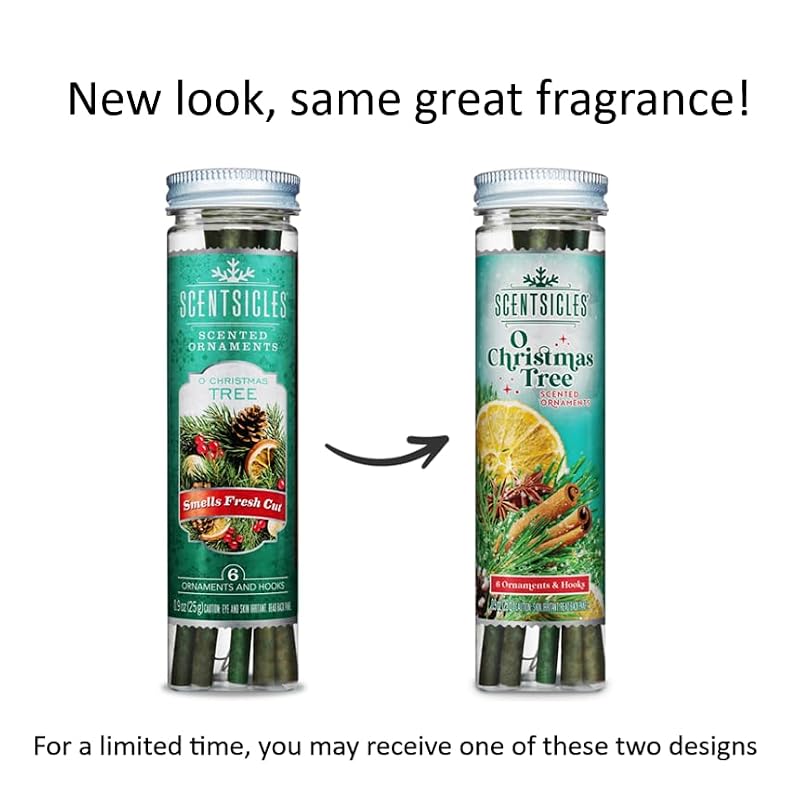 Scentsicles O Christmas Tree Scented Ornament 3 Pack - Fir, Balsam & Citrus Fragrance