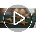 Leifide Golden Star Christmas Garland with Star Variation - 72 Inch Brass Decor