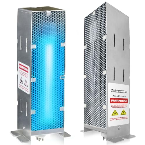 Air Purifier Replacement Cell and UV Bulb Kit for InDuct 2000 - Ozone-Free, 9 Inch