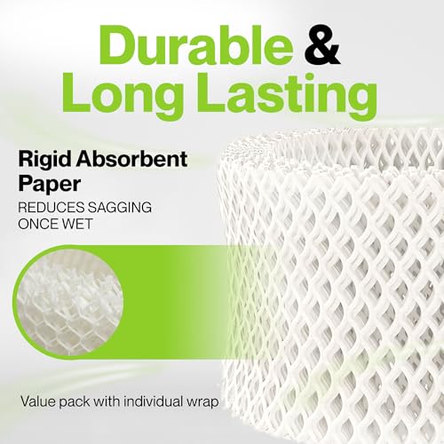 White 4 Pack of Humidifier Filters Compatible with Honeywell HAC-504 & HCM-350