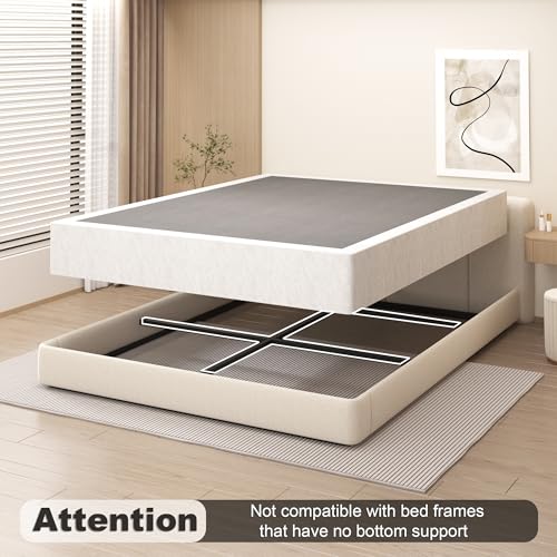 Queen Box Spring 9 Inch Heavy Duty Metal Mattress Foundation - Sturdy, Noise-Free Support