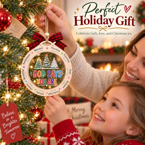 Christmas Ornaments 2026 - Christian Hanging Ornament | Stocking