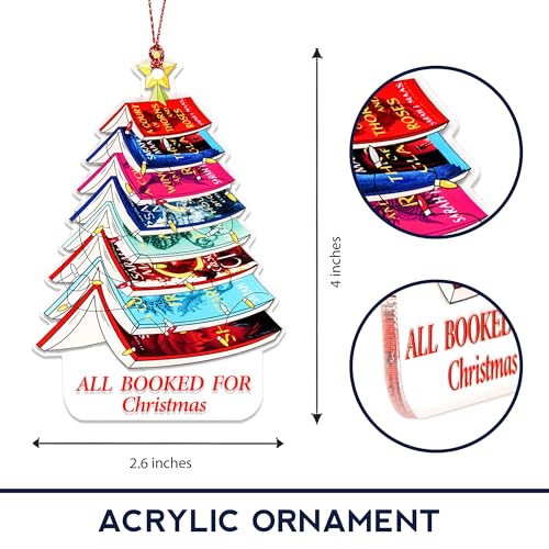 Christmas Book Ornament - Gifts for Book Lover - Book Tree Ornament