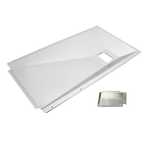 BBQ-PLUS Grease Tray with Catch Pan for Monument Grills 4-Burner 17842 24367 35633 24633 13892 D425 D405 41847NG 25392 13478 Grill Stainless Steel Outdoor Drip Pan