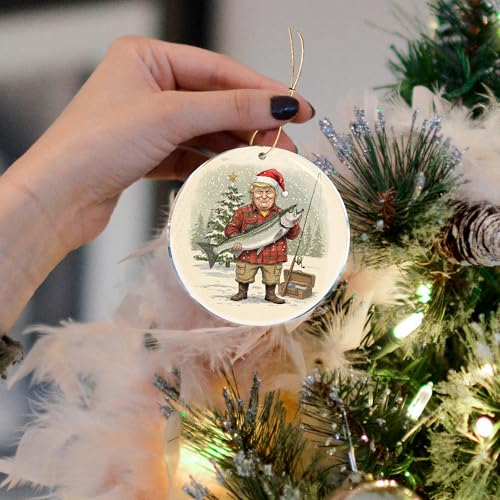 Giant Fish Fishing Trout Outdoor Camping Gift - Christmas Ornaments