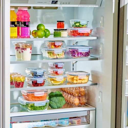Le'raze 40-Piece Glass Food Storage Containers Set with Airtight Lids