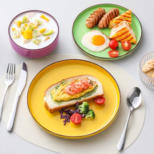 Vancasso Bonita Multicolor Stoneware Dinnerware Set for 4 - 12 Pieces, Microwave & Dishwasher Safe