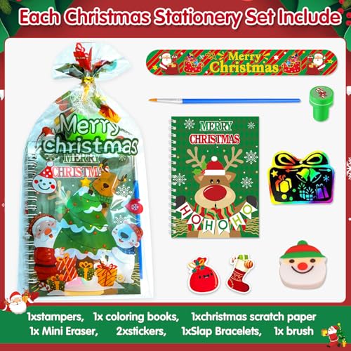 24Pack Christmas Coloring Books Kids Party Favors Bulk Holiday Gifts & Toys