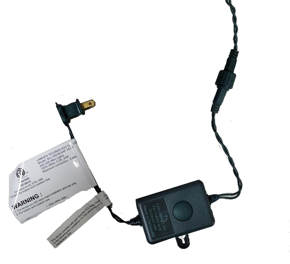 SYLVANIA Stay Lit Platinum Strings Christmas Lights - Color Action Mini Lights - 1 Strings, 200 Lights Per String