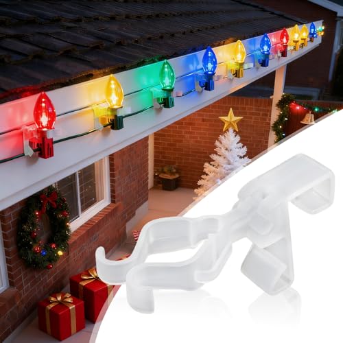 100Pcs Adjustable Christmas Light Clips for C7 C9 C3 Mini String Lights – YIBOBO, 4-in-1 Set