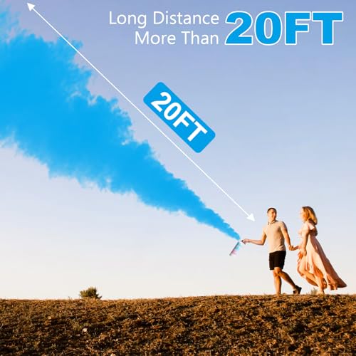 Giant Blue Gender Reveal Fire Extinguisher Pack of 2 - 20+ Feet Outdoor Party Decor
