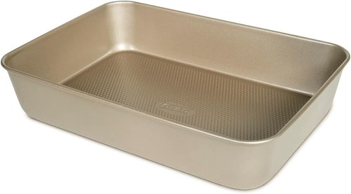 Glad Nonstick Baking Pan - Heavy Duty Oblong Metal Dish for Cakes & Lasagna | Large Size