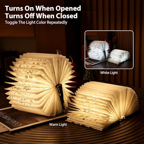 ZBOLE Black Folding Book Lamp – Portable 0–360° Book Light with 3 Modes
