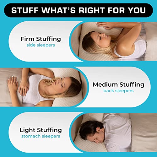 Xtreme Comforts Adjustable Memory Foam Bed Pillow - Standard Size, GREENGUARD Certified