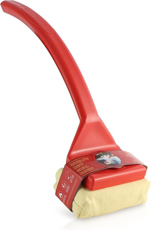 Grill Rescue BBQ Scraper Cleaning Head - Durable Bristle-Free Brush for Cast Iron & Stainless Steel Grates