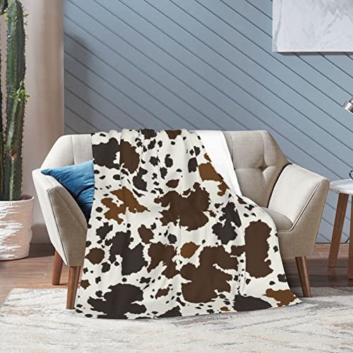 Cow Print Blankets and Throw, Cow Blanket for Adults,Cowhide Blanket for Girls, Cute Blankets for Teen Girls, Toddler Blanket for Kids, Cow Baby Blanket Cow Stuff for Women Highland Cow Decor 40"x60"