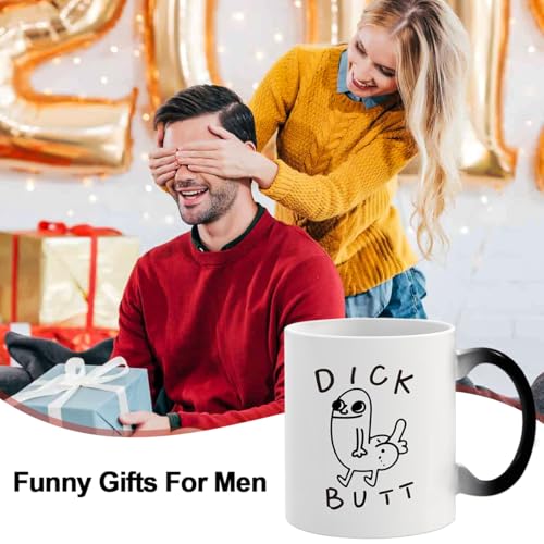 Funny Heat Changing Coffee Mug - Gag Gift for Adults, Men & Women, 11oz