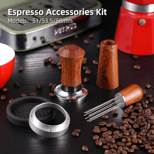 51mm Espresso Accessories Kit with Tamper, WDT Tool & Funnel - Coffee Barista Set