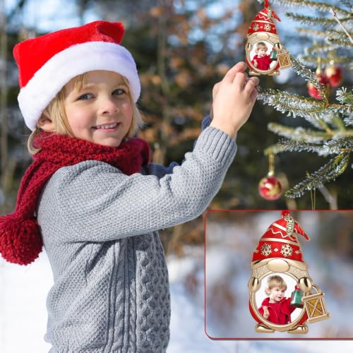 2" Gnome Christmas Photo Frame Ornament with Santa Claus Variation, 2026 Keepsake
