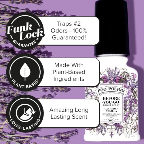 Poo-Pourri Before-You-Go Toilet Spray Refill Lavender Vanilla 16 Fl Oz - Pack of 1