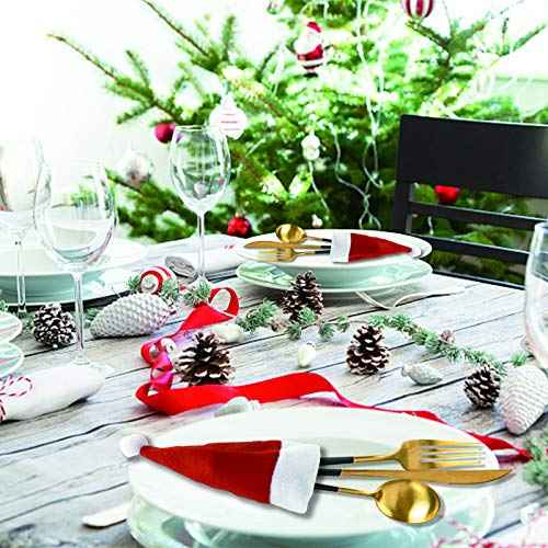 Mini Santa Hats, Cup Bottle Covers, Silverware Holders for Crafts
