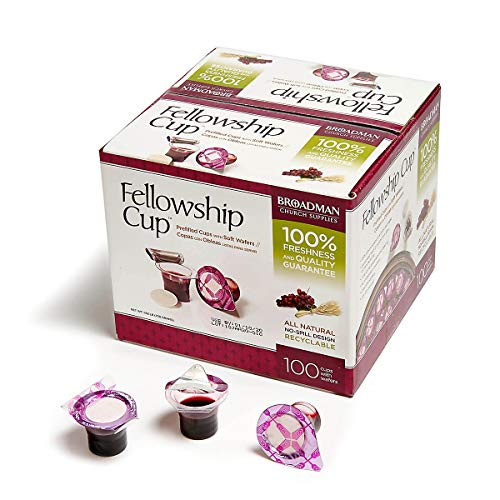 Pre-Filled Communion Cup Set with Juice & Wafer - 100 Count, Pack of 1