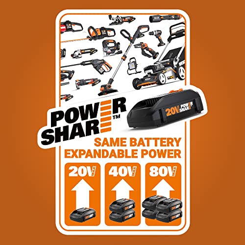 Cordless Work Fan with Ready Charge - 20V Compact Portable Ventilator WX095L