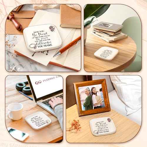 PUDDING CABIN Thank You Gift, Appreciation Employee Teacher Nurse Coworker Colleague Retirement Gift for Woman Jewelry Dish ? May You Be Proud of the work You do ? Gift for Team