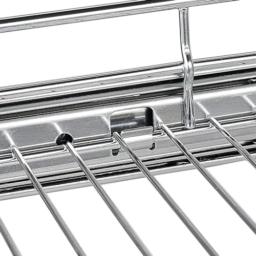 OCG 21" W x 21" D Pull Out Cabinet Organizer, 1 Tier, Chrome Finish