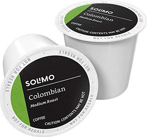 Solimo Medium Roast Coffee Pods - Colombian Flavor, Compatible with Keurig 2.0 | 24 Count