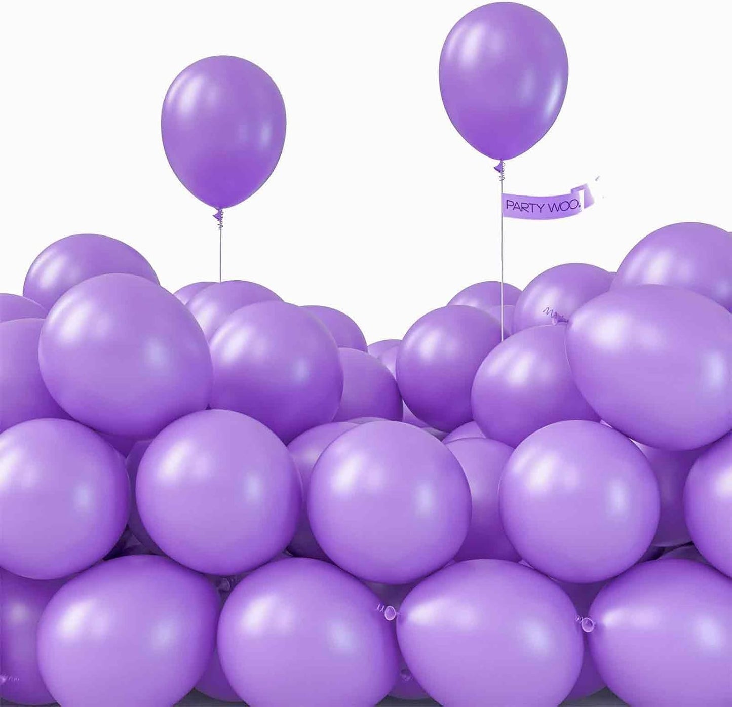 PartyWoo Lavender Balloons - 50 Pcs Mini 5-Inch Light Purple Latex Balloons for Events & Celebrations