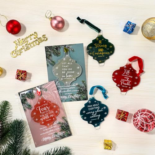 Cinnvoice Christian Christmas Ornament Coworker 50 Set Classic Lantern