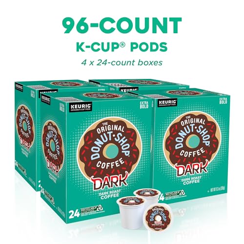 Dark Roast Coffee Pods - 24 Count Pack of 4 for Keurig K-Cup Brewers - The Original Donut Shop